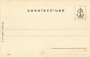 Mohács, Vízhordó leányok Mohácson, komp a Dunán