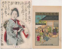 30 db RÉGI japán képeslap / 30 pre-1945 Japanese postcards