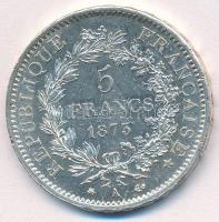 Franciaország 1873A 5Fr Ag "Herkules csoport" T:1- ph.
France 1873A 5 Francs Ag "Her...