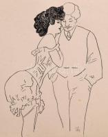 KA. 1949 jelzéssel 8 db tusrajz. 20x23 cm