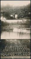 cca 1916 Ludovikás újoncok a LASE parkban 6 db fotólap