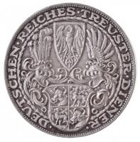 Németország / Weimari Köztársaság 1927D 5M Ag "Hindenburg 80. születésnapjára készült" per...