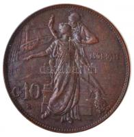 Olaszország 1911R 10c Cu "A Királyság 50. évfordulója" T:2
Italy 1911R 10 Centesimi Cu &q...