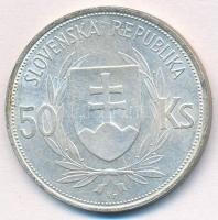 Szlovákia 1944. 50K Ag "Függetlenség 5. évfordulója" T:1-
Slovakia 1944. 50 Korun Ag &quo...