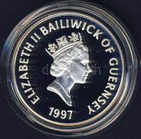 Guernsey 1997. 5Ł Ag "Erzsébet és Fülöp-aranylakodalom" T:PP R!