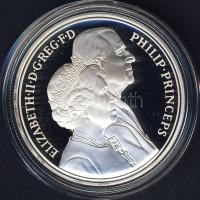 Nagy-Britannia 1997. 5Ł Ag "Erzsébet és Fülöp-aranylakodalom" T:PP