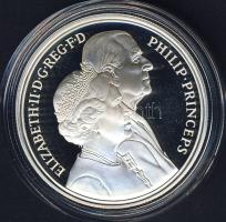 Nagy-Britannia 1997. 5Ł Ag "Erzsébet és Fülöp-aranylakodalom" T:PP