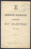 1901 A Bonyhádi Önkéntes Tűzoltóegylet évi jelentése