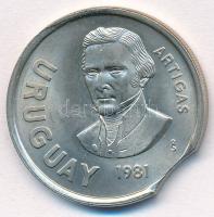 Uruguay 1981. 10P Cu-Ni lapkavég T:1,1-
Uruguay 1981. 10 Pesos Cu-Ni planchet edge C:UNC,AU