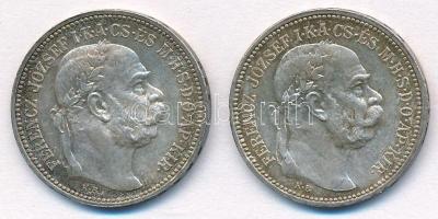 1915KB 1K Ag Ferenc József (2x) T:1,1- kis patina  Adamo K5.1