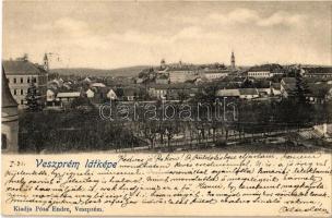1904 Veszprém, látkép. Kiadja Pósa Endre