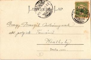 1904 Veszprém, látkép. Kiadja Pósa Endre