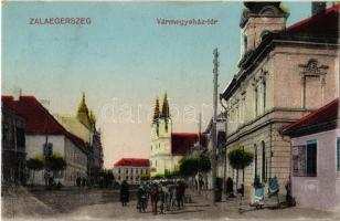 1927 Zalaegerszeg, Vármegyeház tér, templom