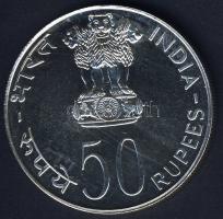 India 1975. 50R Ag "FAO-Nők éve" T:2