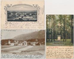 50 db RÉGI osztrák városképes lap 1905 előttről / 50 pre-1905 Austrian town-view postcards