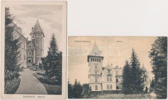 Parád, Sasvár - 2 db régi képeslap / 2 pre-1945 postcards