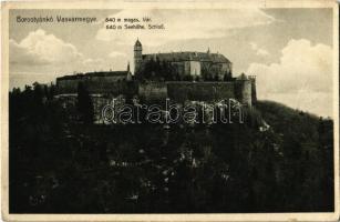 Borostyánkő, Bernstein; vár. Máger József kiadása / Schloss / castle (EK)