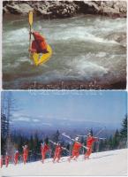 4 db MODERN sport motívumlap / 4 modern sport motive postcards