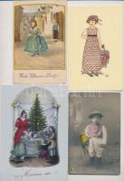 4 db VEGYES gyerek motívumlap / 4 mixed children motive postcards