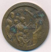 Zsákodi Csiszér János (1883-1953) 1928. Magyar Anyák Nemzeti Ünnepe Br emlékérem (40mm) T:2 patina