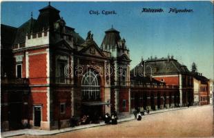 Kolozsvár, Cluj; vasútállomás / Cgara / railway station 1940 Kolozsvár visszatért So. Stpl