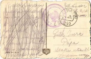 1916 Lviv, Lwów, Lemberg; Ul. 3 Maja / street view + "K.u.K. Etappenstationskommando"