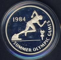 Jamaica 1984. 10$ Ag "Olimpia-futás" T:PP Csak 10.000db!
