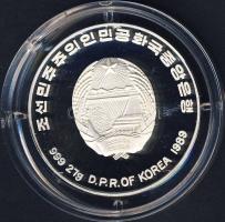 Észak-Korea 1989. 500W Ag "Téli olimpia-műkorcsolya" T:PP