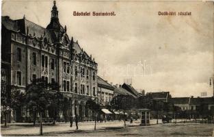 1912 Szatmárnémeti, Szatmár, Satu Mare; Deák tér, Pannónia szálloda / square, hotel (Rb)