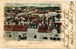 1901 Sopron, Oedenburg; Petkovits és Hiller Imre üzlete (ázott / wet damage)