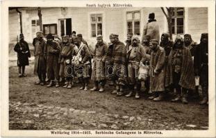 Weltkrieg 1914-1915. Serbische Gefangene in Mitrovica / Szerb hadifoglyok Mitrovicán (Szávaszentdemeter) / WWI Austro-Hungarian K.u.K. military, Serbian POWs (prisoners of war) in Sremska Mitrovica