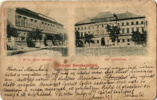 1901 Kecskemét, M. kir. állami reáliskola, Református főgimnázium (Rb)