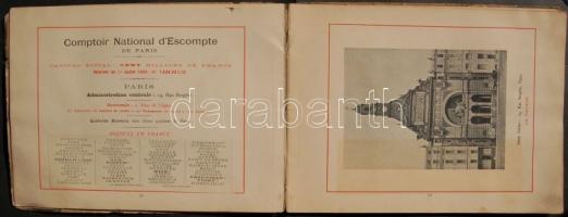 1895 A Párizsi Nemzeti Takarék Központ bank ismertető füzete fotókkal leírásokkal (borító sérült)