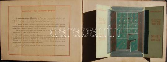1895 A Párizsi Nemzeti Takarék Központ bank ismertető füzete fotókkal leírásokkal (borító sérült)