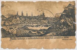 Budapest, Buda látképe a székesfehérvári irányból szemlélve 1686