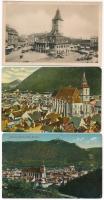 Brassó, Kronstadt, Brasov; 3 db régi képeslap / 3 pre-1945 postcards