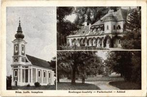 1925 Ádánd, Római katolikus templom, Szalczger (Satzger) kastély és park (Csapody kastély) (EK)