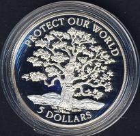 Niue 1993. 5$ Ag "Óvjuk a Földet!" T:PP