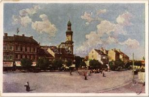 15 db főleg RÉGI magyar városképes lap / 15 mostly pre-1945 Hungarian town-view postcards