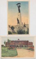 Budapest, Rákosi Mátyás Kultúrház és Szabadság szobor - 2 db modern képeslap / 2 modern postcards