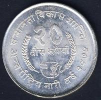 Nepál 1975. 20R Ag "FAO" T:2 apró ph.