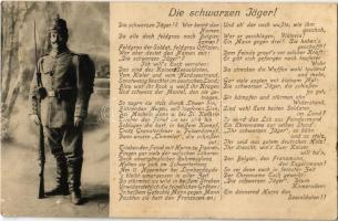 1915 Die schwarzen Jäger! / WWI German military, soldier