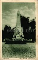 1927 Debrecen, Hősök szobra, 39-es gyalogezred emlékműve (fl)