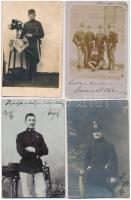 8 db RÉGI magyar katonai fotó képeslap / 8 pre-1945 Hungarian K.u.k. military photo postcards with s...