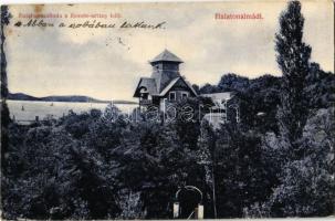 1908 Balatonalmádi, Balaton szálloda a Remete sétány felől. Pethe Victor kiadása (EK)