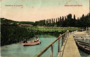 1911 Balatonalmádi-fürdő, Csónakpark és gyógyház. Fodor Ferencz kiadása