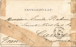 1899 Siófok, Balatonfürdő, Sió öböl, Hullám szálloda, Sióparti részlet (r)