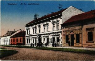 Orosháza, M. kir. postahivatal, gyógyszertár, Beregi Lajos üzlete
