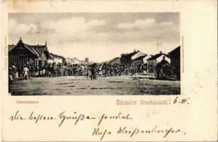 1904 Orosháza, Gabona piac. Kiadja Pless N. és Keresztes amateur felvétele (EK)