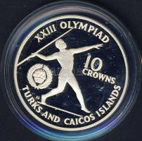 Turks & Caicos 1984. 10C Ag "Olimpia-gerelyhajítás" T:PP Csak 2160db!